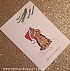 Yorkshire Terrier Christmas Card (Flitter)